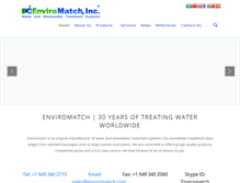 Tablet Screenshot of enviromatch.com
